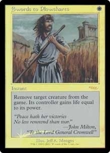 (Promo-FNM)Swords to Plowshares/剣を鍬に
